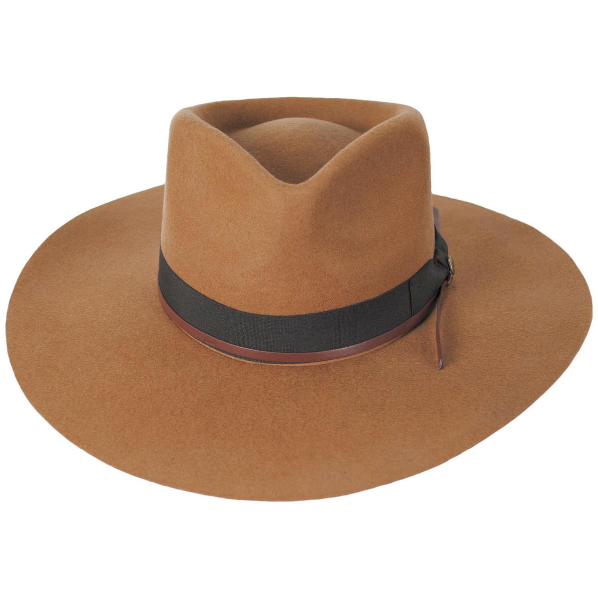 Peter Grimm | Byron Bay Wool Felt Rancher Hat | 136500 | front | TAN