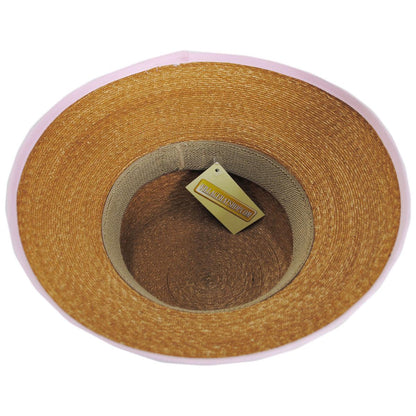 sur la tete | Prescott Milan Straw Lampshade Sun Hat | 102233 | under | PINK