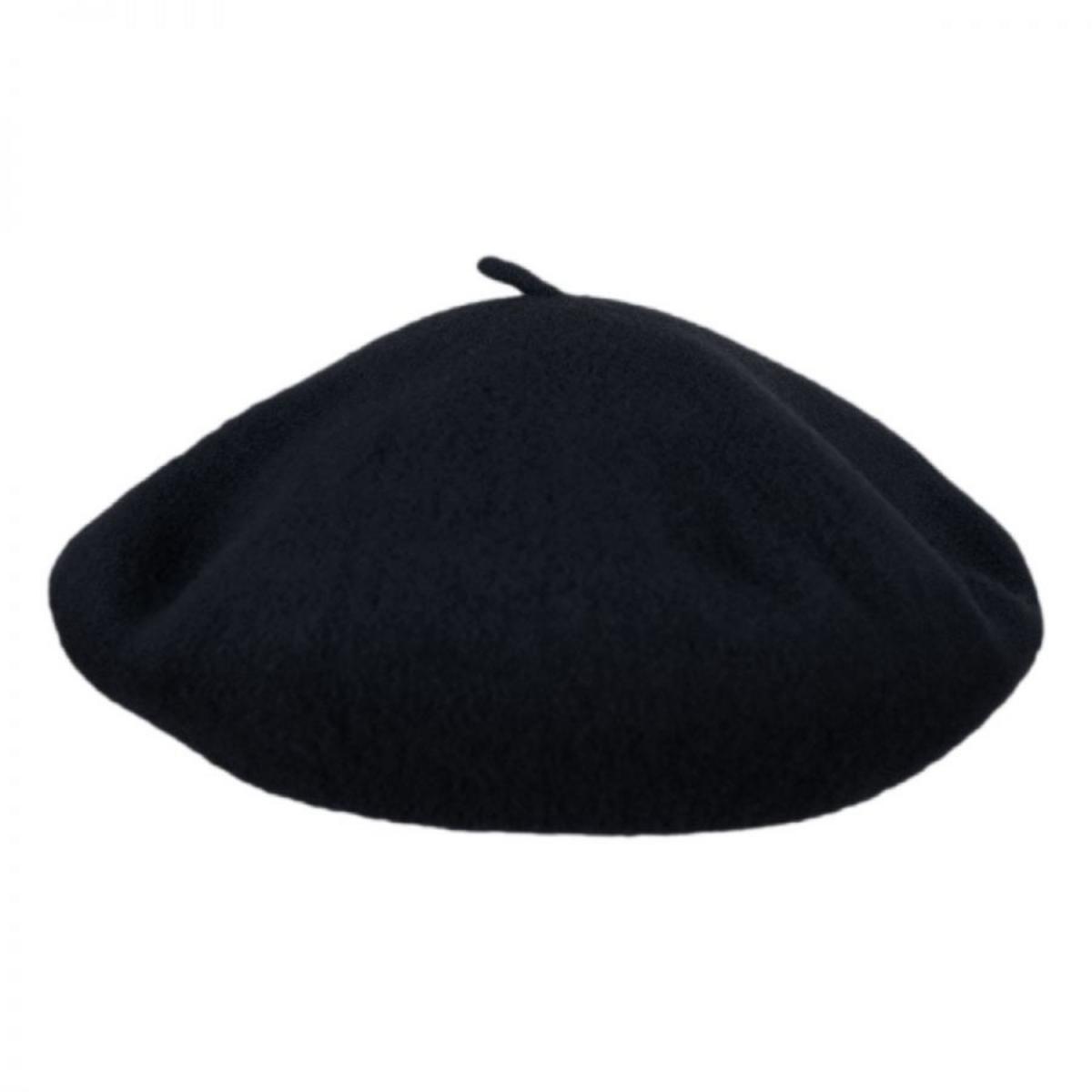Kangol | Anglobasque Wool Beret | 150900 | lead | BLACK