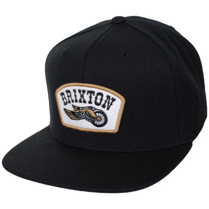 BRIXTON HATS | Roller MP Snapback Baseball Cap | 201855 | lead | BLACK