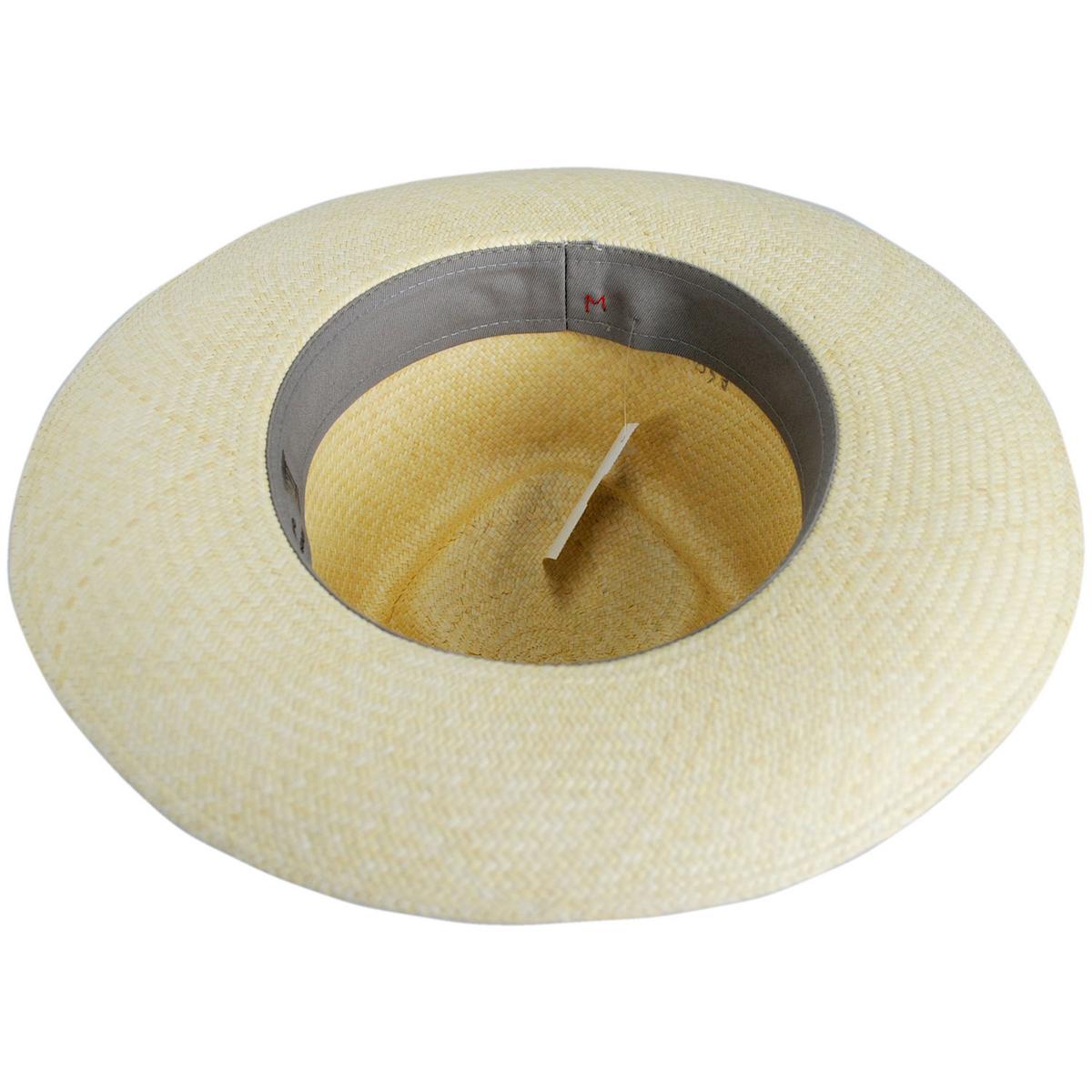 Hats Montecristi | Panama Straw Grade 10 Diamond Crown Fedora Hat | 127130 | under | NATURAL