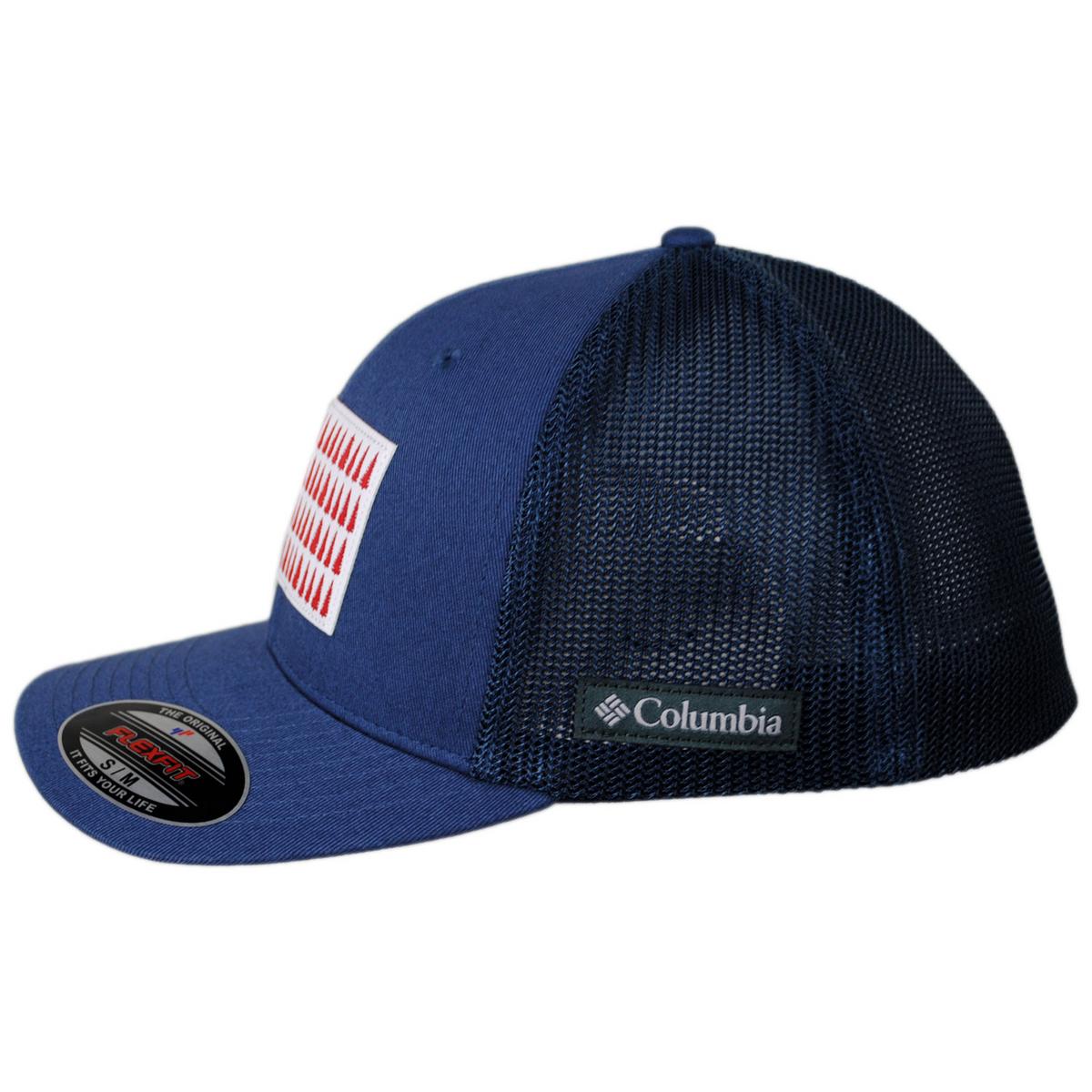 Columbia Sportswear | Tree Flag Mesh Flexfit Fitted Baseball Cap | 400139 | profile | DARK MOUNTAIN
