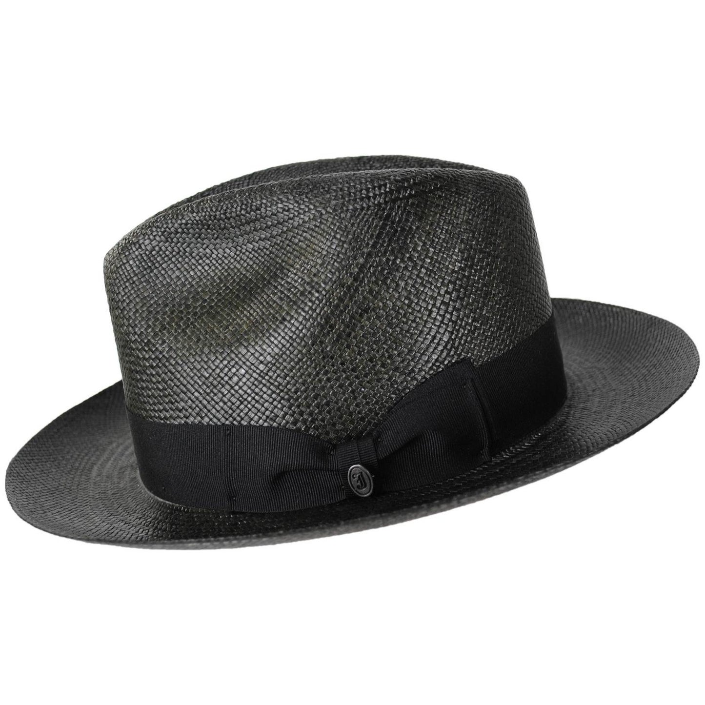 Jaxon Hats | Henry Grade 8 Panama Straw Fedora Hat | 127152 | profile | BLACK