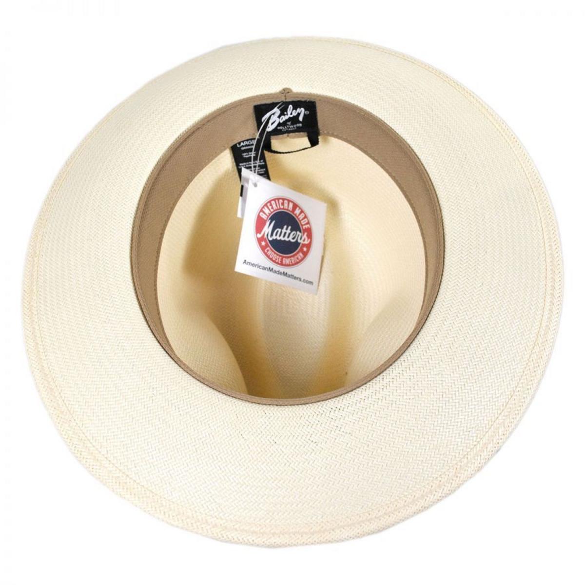 Bailey 1922 | Blackburn Shantung LiteStraw Fedora Hat | 127795 | under | NATURAL
