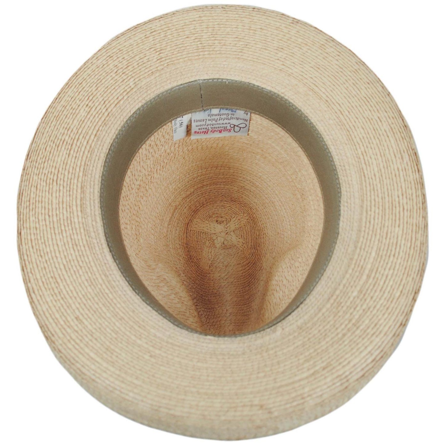 SunBody Hats | RB's Guatemalan Fine Palm Leaf Straw Hat | 128215 | under | NATURAL