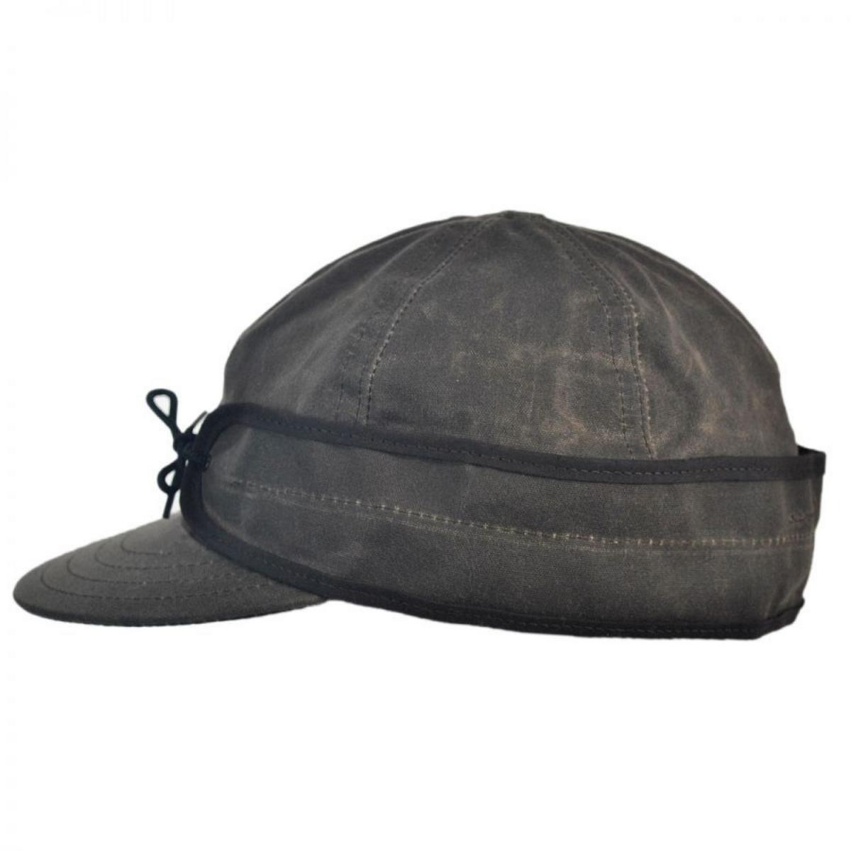 Stormy Kromer | Waxed Cotton Cap | 220702 | profile | DARK OAK