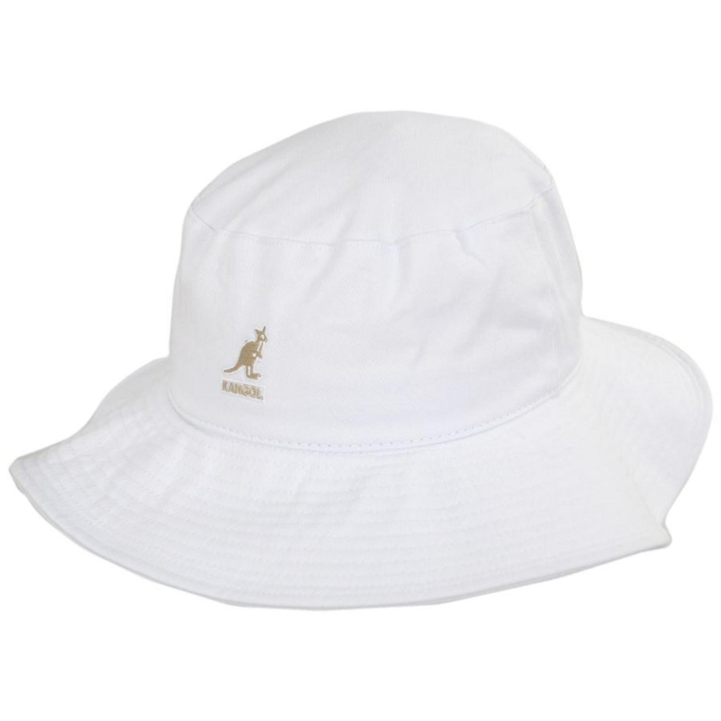 Kangol | Washed Cotton Fisherman Bucket Hat - White | 185803WH | lead | WHITE