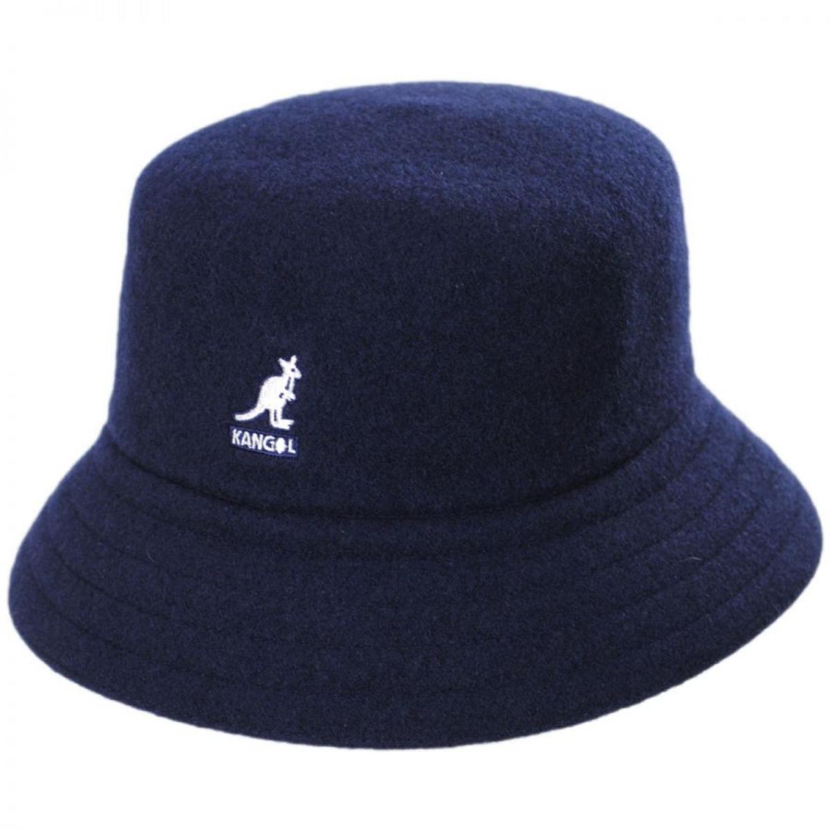 Kangol | Lahinch Wool Bucket Hat | 185748 | lead | NAVY