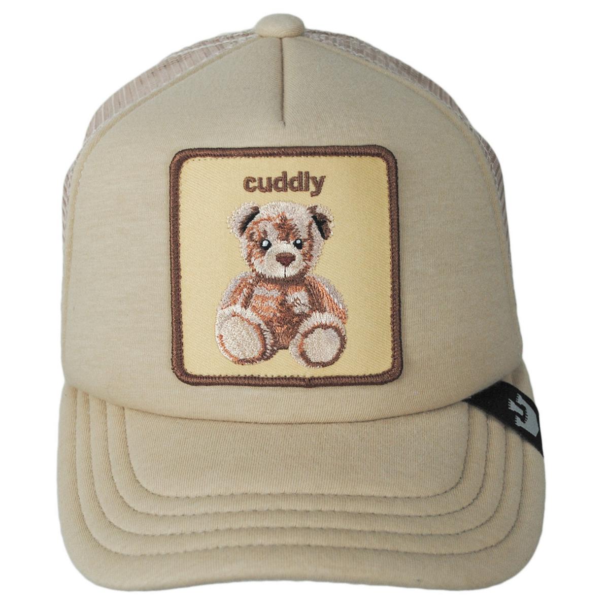 Goorin Bros | Kid's Cuddly Mesh Trucker Snapback Baseball Cap | 508931 | front | KHAKI