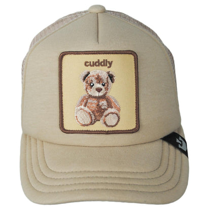 Goorin Bros | Kid's Cuddly Mesh Trucker Snapback Baseball Cap | 508931 | front | KHAKI
