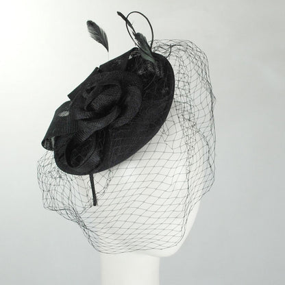 Luxe Sinamay Straw Fascinator Hat