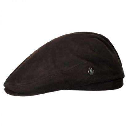 City Sport Caps | Matte Nappa Leather Ivy Cap | 175038 | profile | BROWN