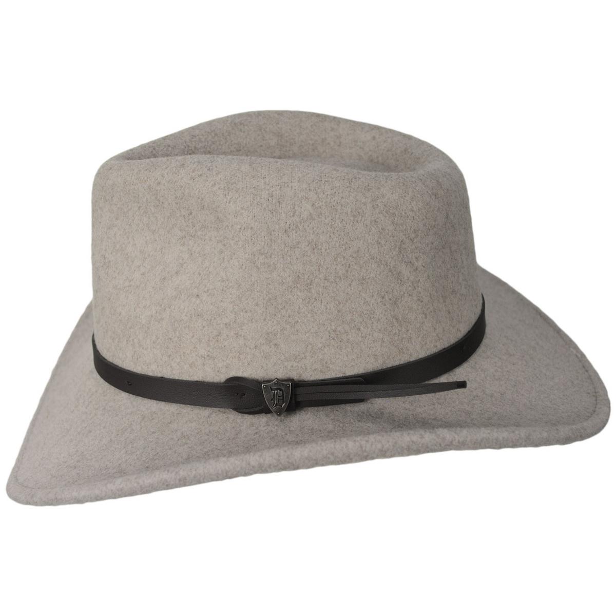 Dorfman Pacific | Napier ProvatoKnit Crushable Outback Hat | 130474 | profile | TAUPE