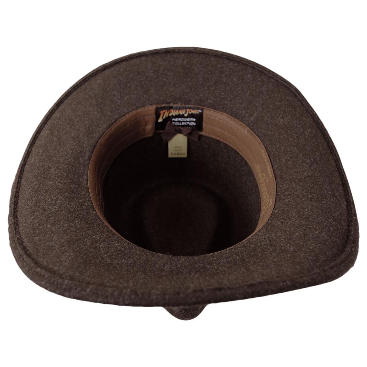Indiana Jones | Officially Licensed Timary Crushable ProvatoKnit Safari Fedora Hat | 130466 | under | BROWN