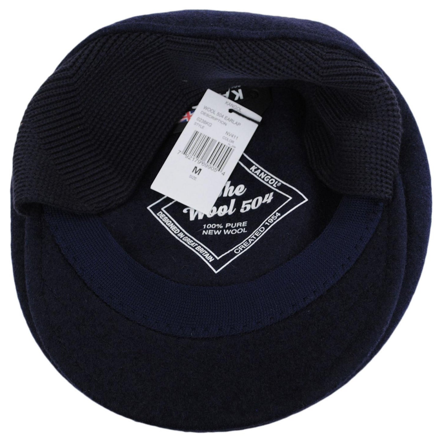 Kangol | Wool 504 Earflap Ivy Cap | 160816 | under | NAVY