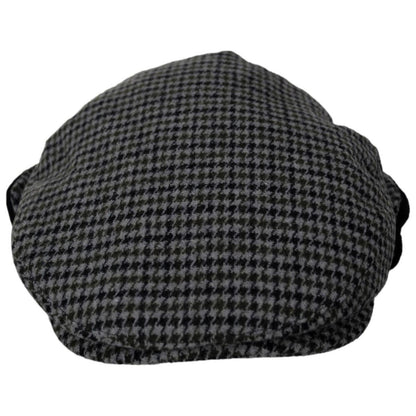 BRIXTON HATS | Hooligan Wool Blend Earflap Ivy Cap | 161576 | front | BLACK/GREY/CHARCOAL