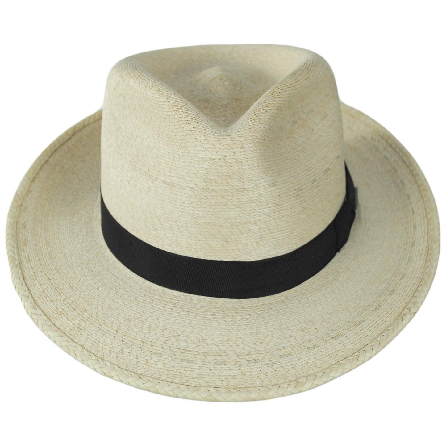 Stetson | Rushmore Palm Leaf Straw Fedora Hat | 126914 | front | NATURAL