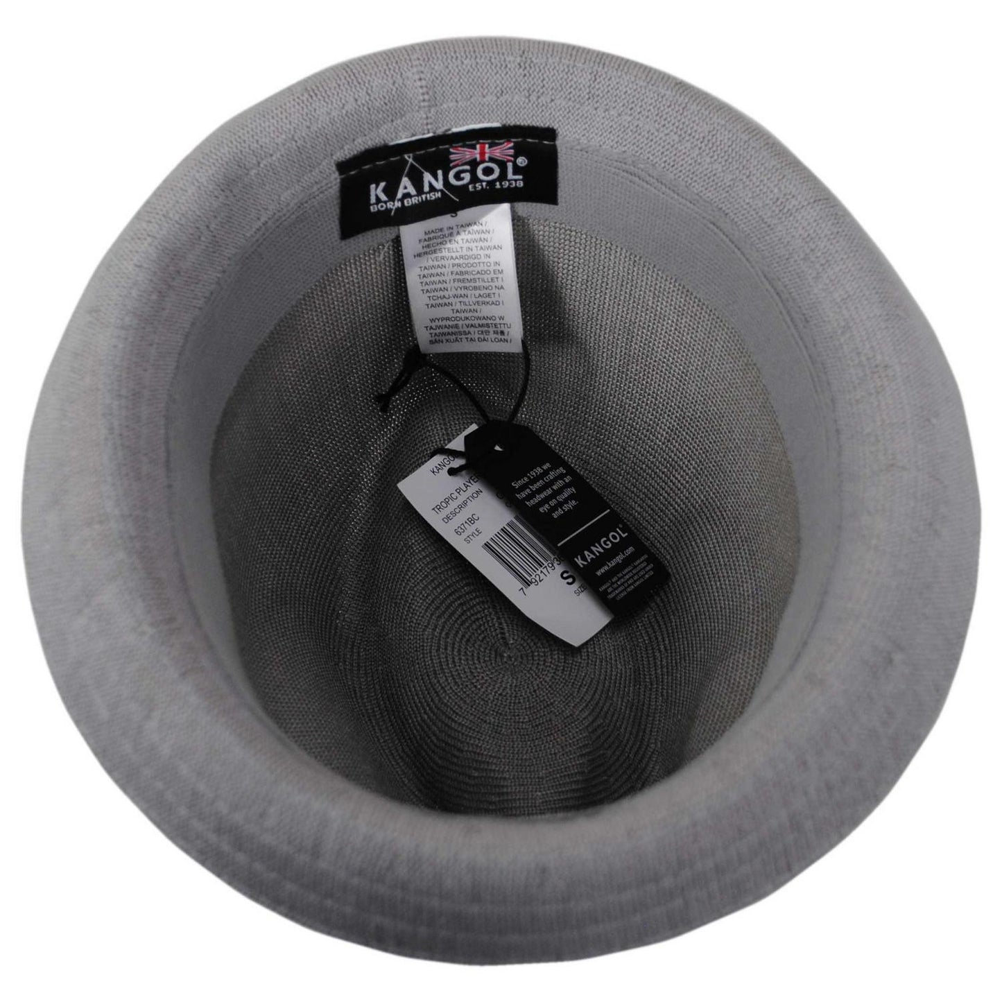 Kangol | Tropic Playa Stingy Brim Fedora Hat | 140518 | under | GREY