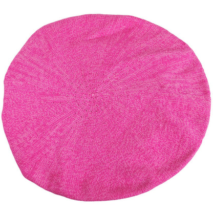 sur la tete | Cotton Beret - 11.5 inch Diameter | 151101 | top | PINK CHEER TWIST