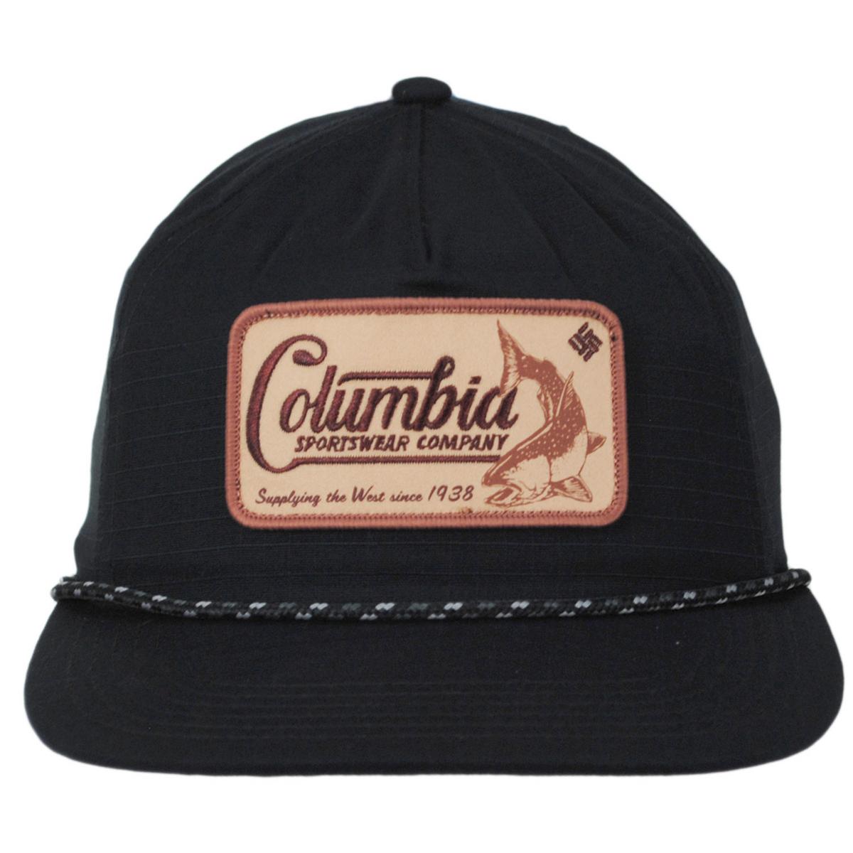 Columbia Sportswear | Ratchet Strap Snapback Baseball Cap | 400099 | front | BLACK