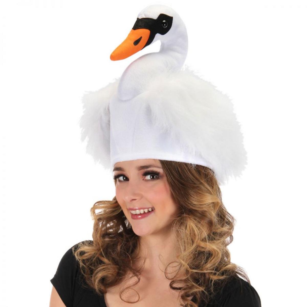 Elope | Swan Faux Fur Hat | 190342 | under | WHITE