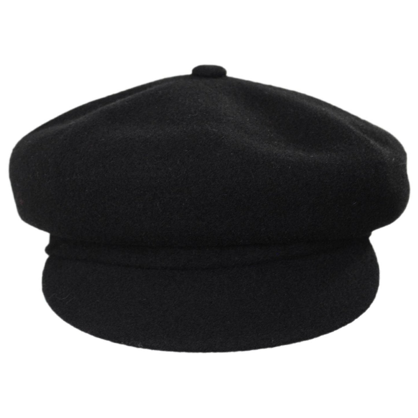 Kangol | Spitfire Wool Newsboy Cap | 160801 | front | BLACK