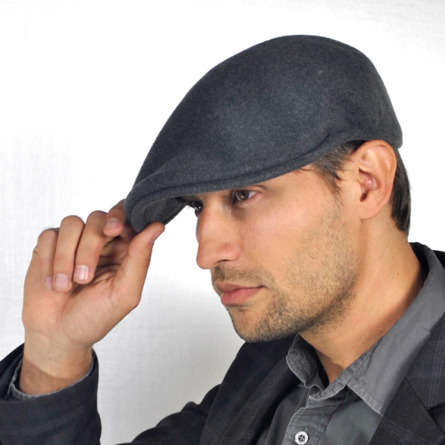 Kangol | Wool 504 Ivy Cap | 160800 | profile | DARK FLANNEL