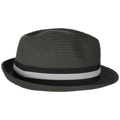 Jaxon Hats | Ridley Toyo Straw Trilby Fedora Hat | 129000 | profiletwo | OLIVE GREEN