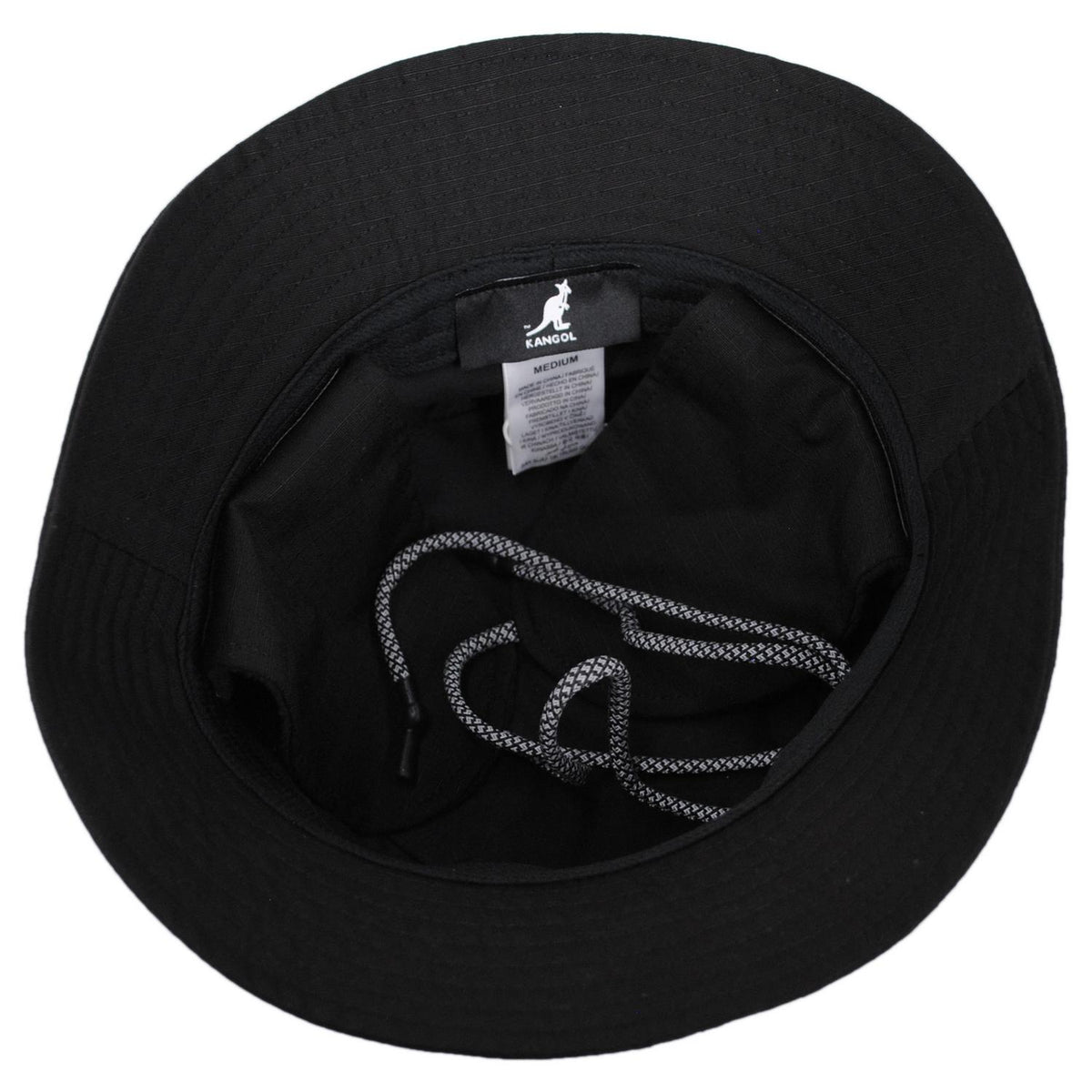 Kangol | Interlock Earflap Bucket Hat | 185851 | under | RIPSTOP BLACK