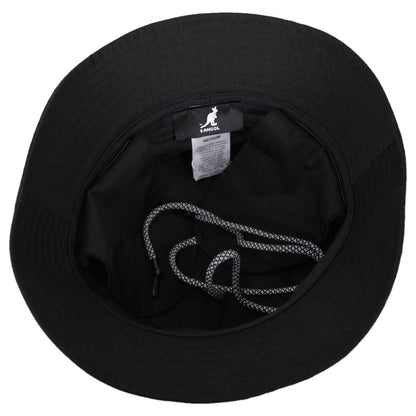 Kangol | Interlock Earflap Bucket Hat | 185851 | under | RIPSTOP BLACK