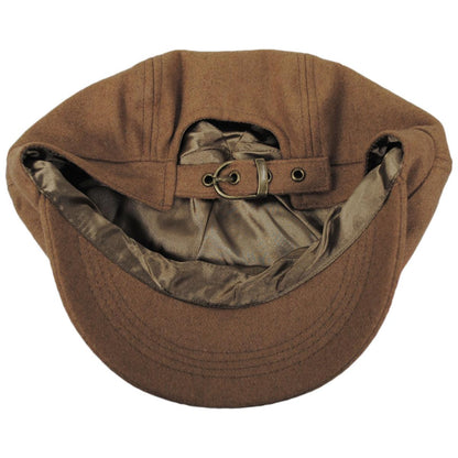 sur la tete | Wool Blend Spitfire Newsboy Cap | 167554 | under | CAMEL