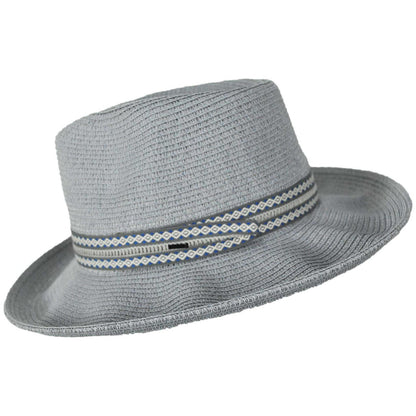Bailey 1922 | Deven Braided Toyo Straw Fedora Hat | 127941 | profile | GREY