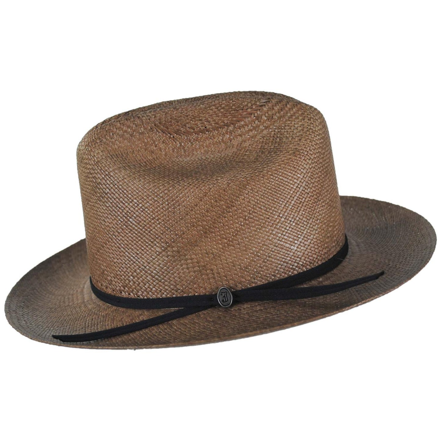 Jaxon Hats | Open Road Grade 8 Panama Straw Western Hat | 127150 | profile | WALNUT