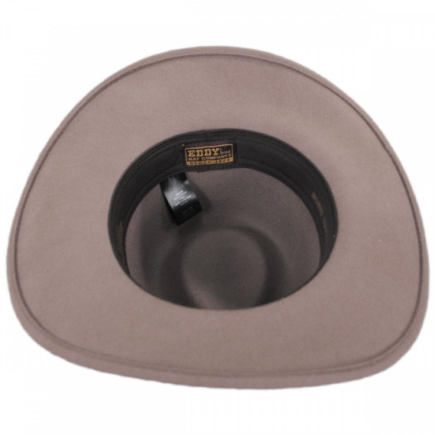 Eddy Bros | Broken Arrow Wool Felt Western Hat | 130152 | under | KHAKI