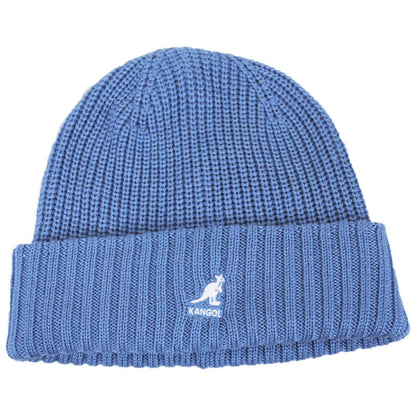 Kangol | Merino Wool Rib Beanie Hat | 500405 | lead | DENIM BLUE