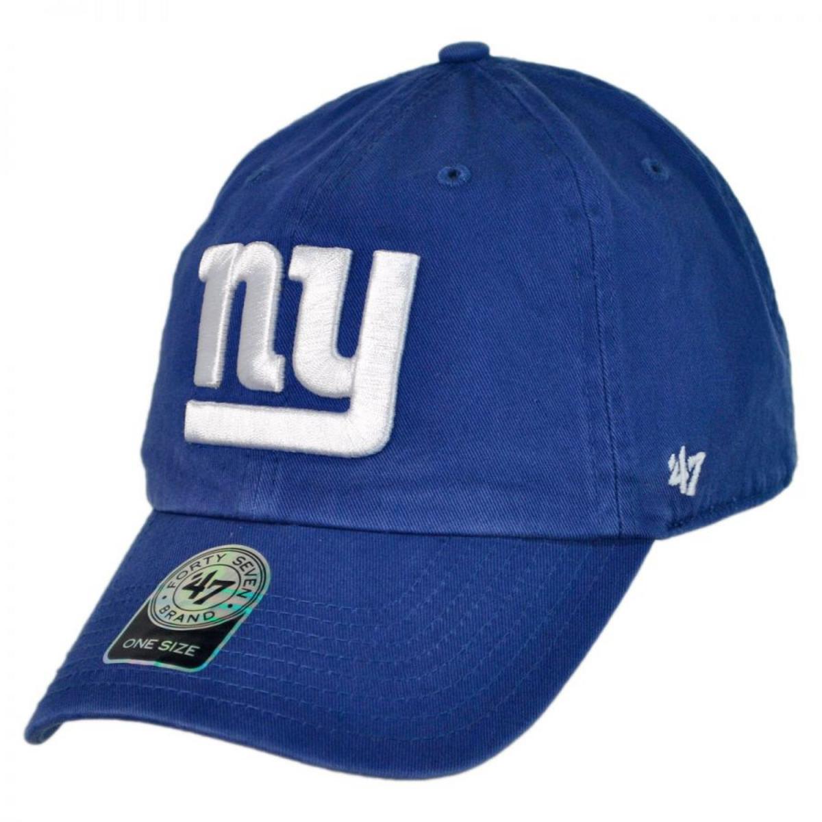47 Brand | New York Giants NFL Clean Up Strapback Baseball Cap Dad Hat | 203680 | lead | ROYAL