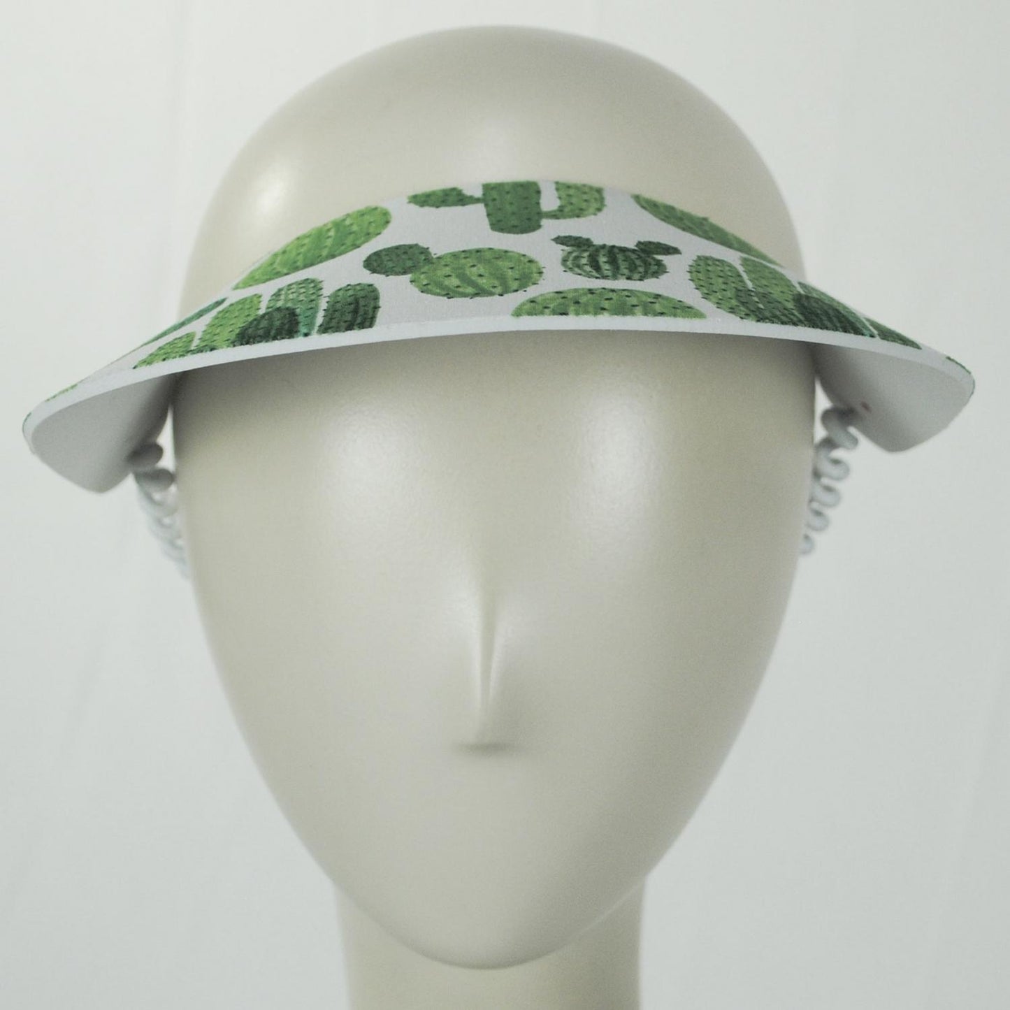 The Incredible Sunvisor | Springlace Cacti Sunvisor | 196377 | front | WHITE/GREEN