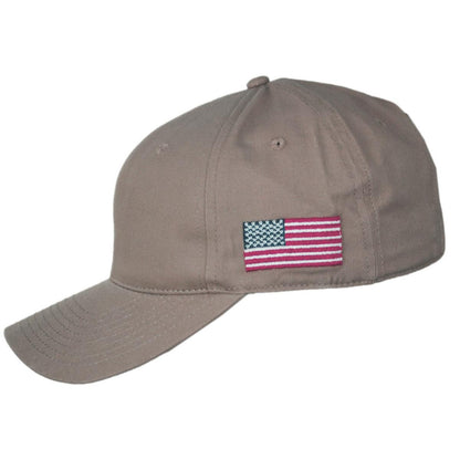 Dorfman Pacific | Top Gun Cotton Snapback Baseball Cap | 200195 | profile | KHAKI