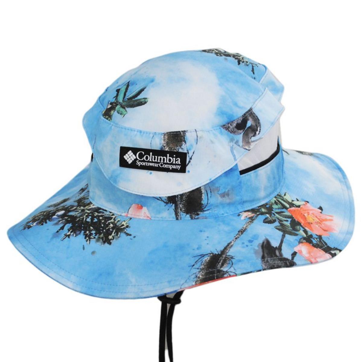 Columbia Sportswear | Bora Bora Printed Booney Hat | 400121 | lead | VISTA BLUE,DESCHUTES DAYS