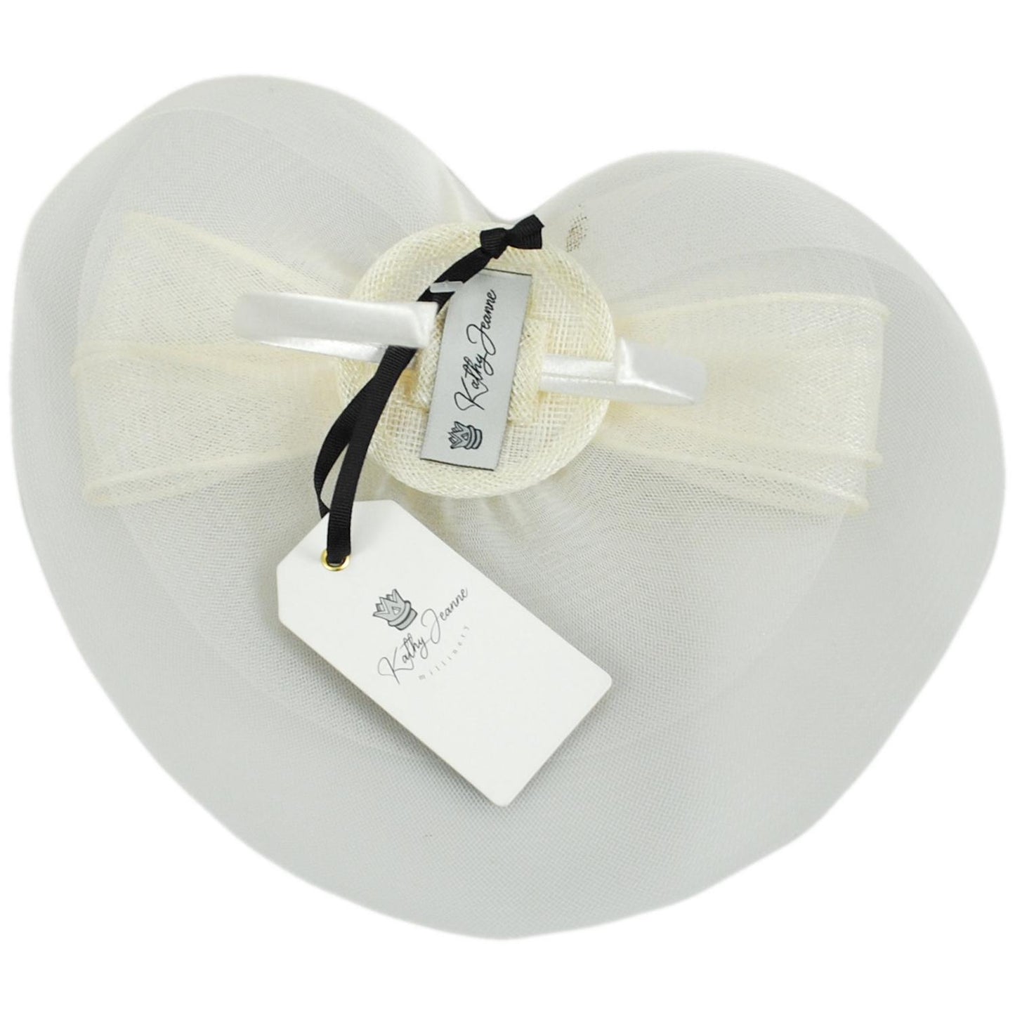 Kathy Jeanne | Corbatin Horsehair Mesh Fascinator Hat | 122434 | under | IVORY