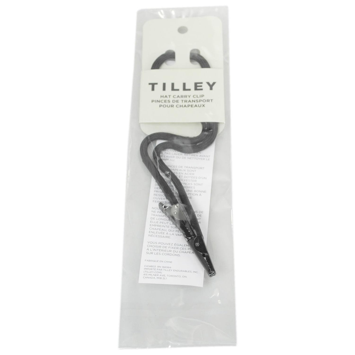 Tilley Endurables | Hat Carry Clip | 601851 | front | BLACK