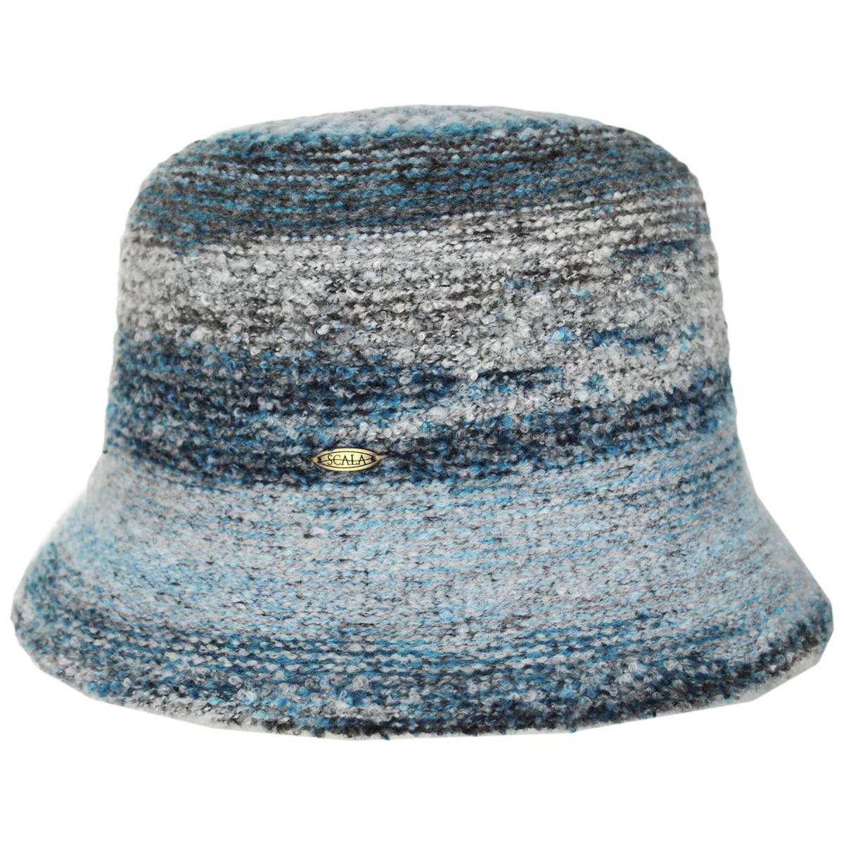 Scala | Buckley Boucle Knit Wool Blend Bucket Hat | 106446 | profile | TEAL