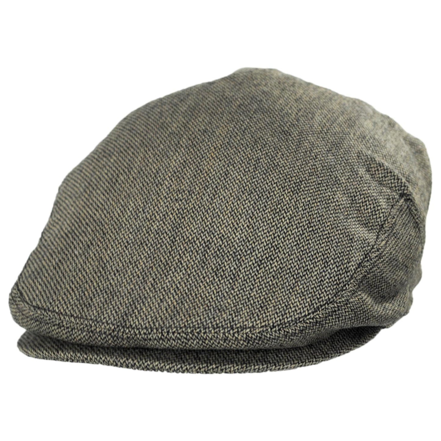 Baskerville Hat Company | Knightsbridge Italian Wool Ivy Cap | 167654 | lead | BLACK/TAN