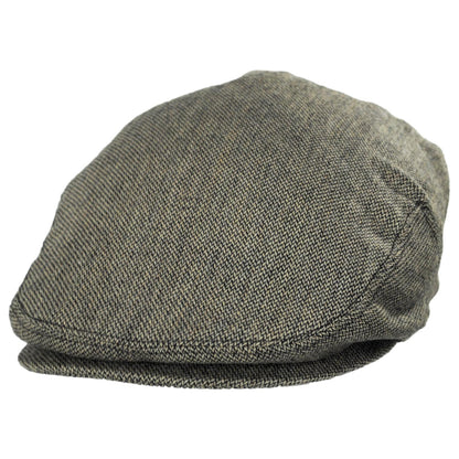 Baskerville Hat Company | Knightsbridge Italian Wool Ivy Cap | 167654 | lead | BLACK/TAN