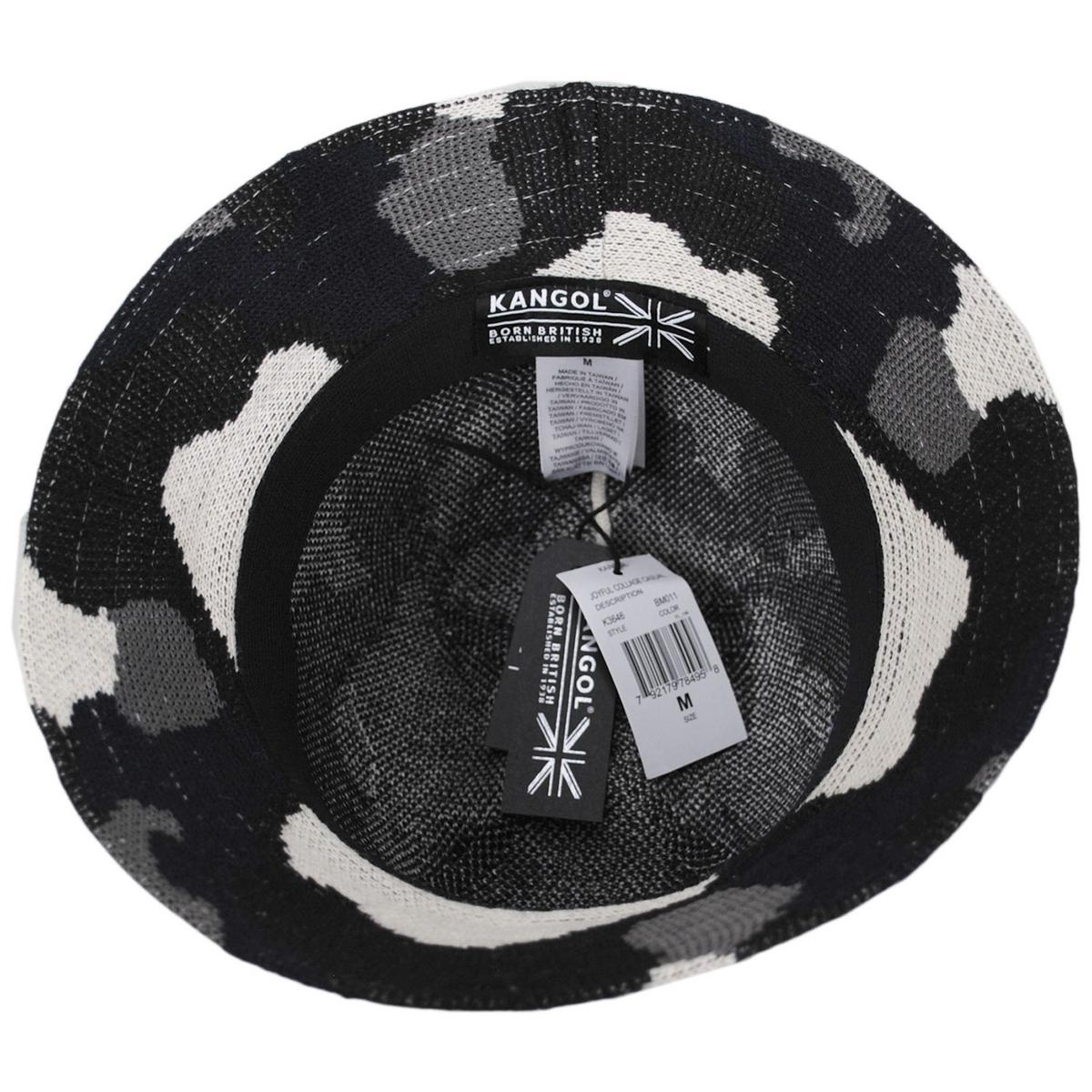 Kangol | Joyful Collage Casual Bucket Hat | 185806 | under | BLACK MIX