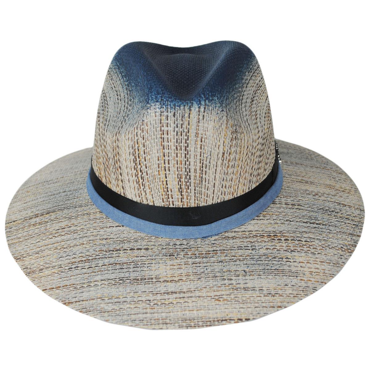 Carlos Santana | Supernatural Matte Toyo Safari Fedora Hat | 129803 | front | TEA/NAVY