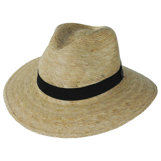 Tula Hats | Explorer Palm Straw Safari Fedora Hat | 128299 | lead | NATURAL