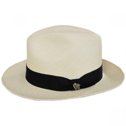 Bigalli | Grade 8 Panama Straw Fedora Hat | 129203 | profile | NATURAL