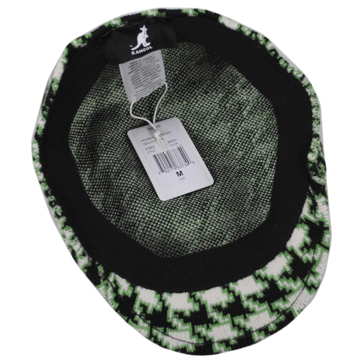 Kangol | Houndstooth 507 Ivy Cap | 161034 | under | BLACK