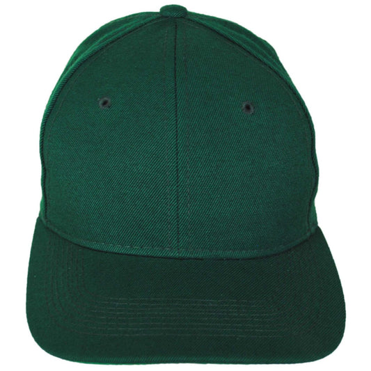 Village Hat Shop | Six-Panel Snapback Baseball Cap | 222251 | front | DARK GREEN